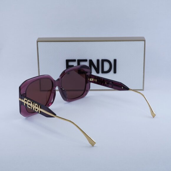 Final Price! Fendi FE40065F 81S Burgundy Sunglasses - Picture 9 of 9